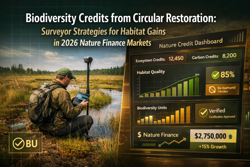 Biodiversity Credits from Circular Restoration: Surveyor Strategies for Habitat Gains in 2026 Nature Finance Markets