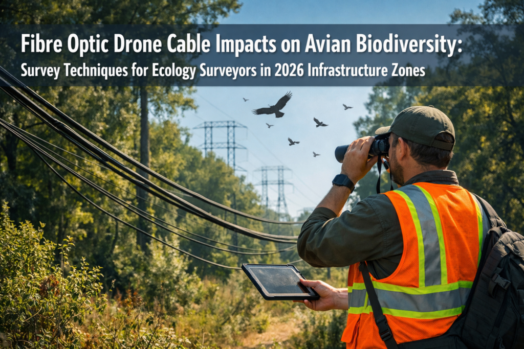 Fibre Optic Drone Cable Impacts on Avian Biodiversity: Survey Techniques for Ecology Surveyors in 2026 Infrastructure Zones