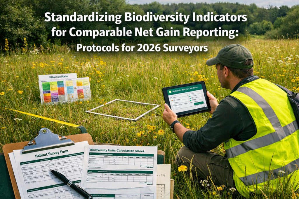Standardizing Biodiversity Indicators for Comparable Net Gain Reporting: Protocols for 2026 Surveyors