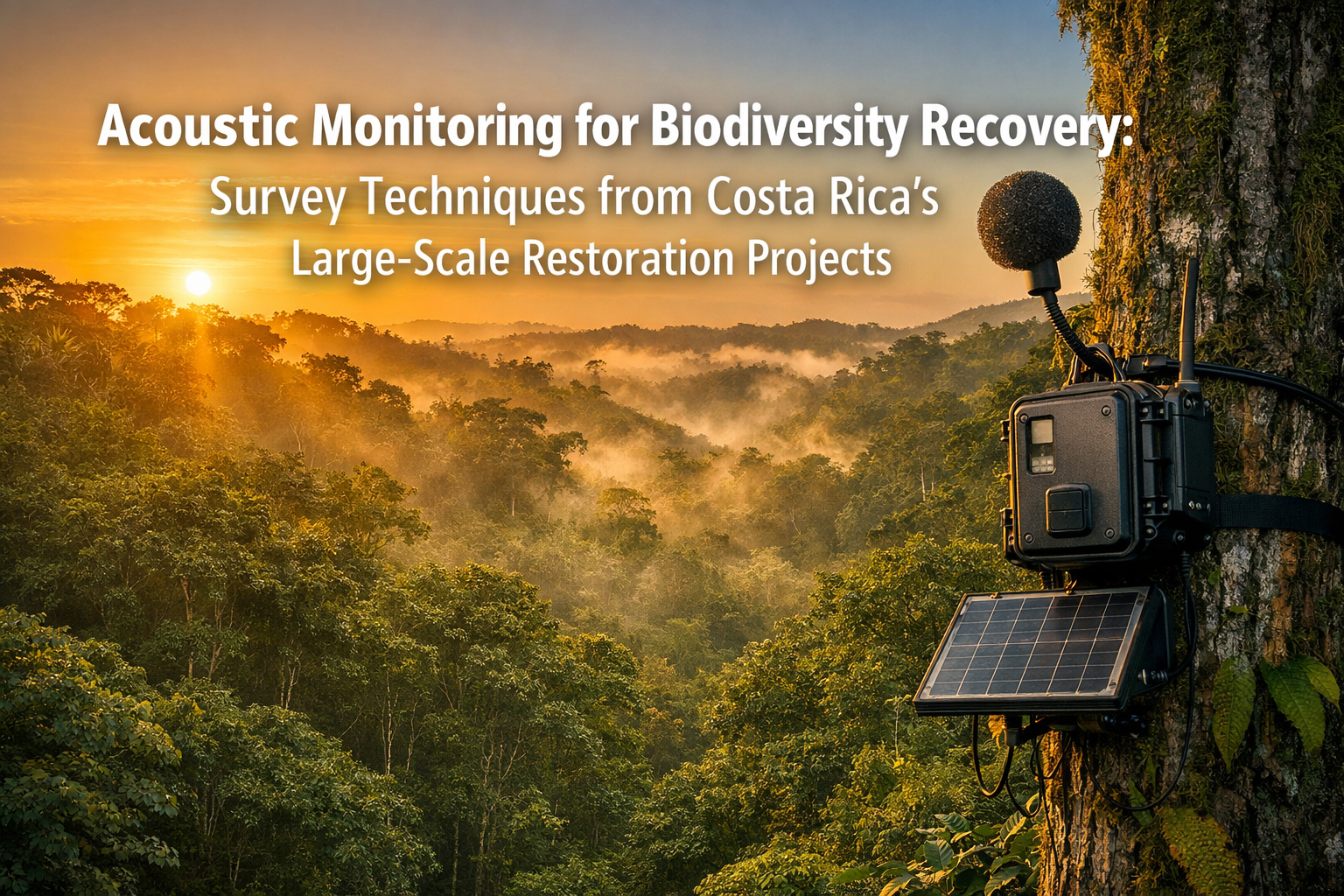 Acoustic Monitoring for Biodiversity Recovery: Survey Techniques from Costa Rica’s Large-Scale Restoration Projects