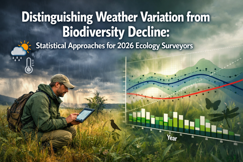 Distinguishing Weather Variation from Biodiversity Decline: Statistical Approaches for 2026 Ecology Surveyors