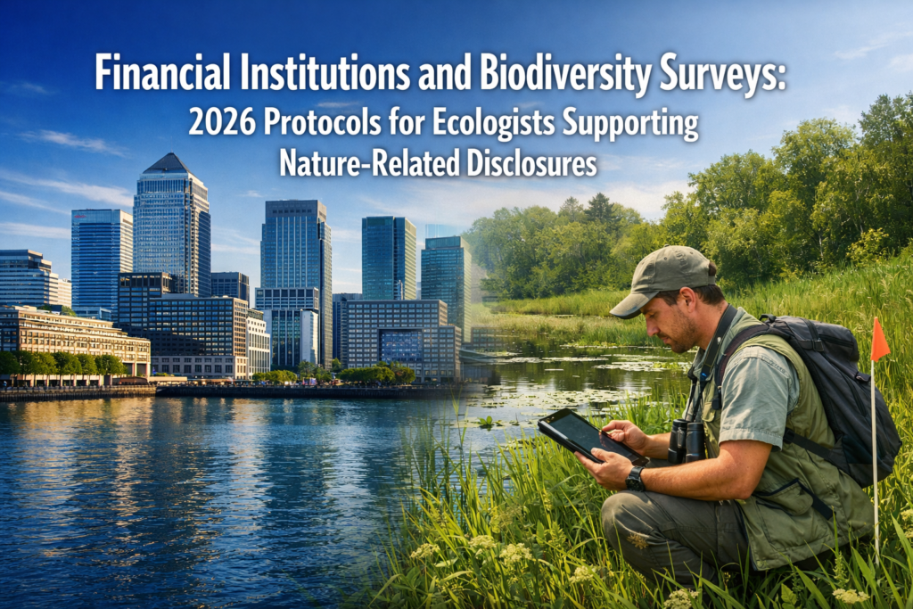 Financial Institutions and Biodiversity Surveys: 2026 Protocols for Ecologists Supporting Nature-Related Disclosures