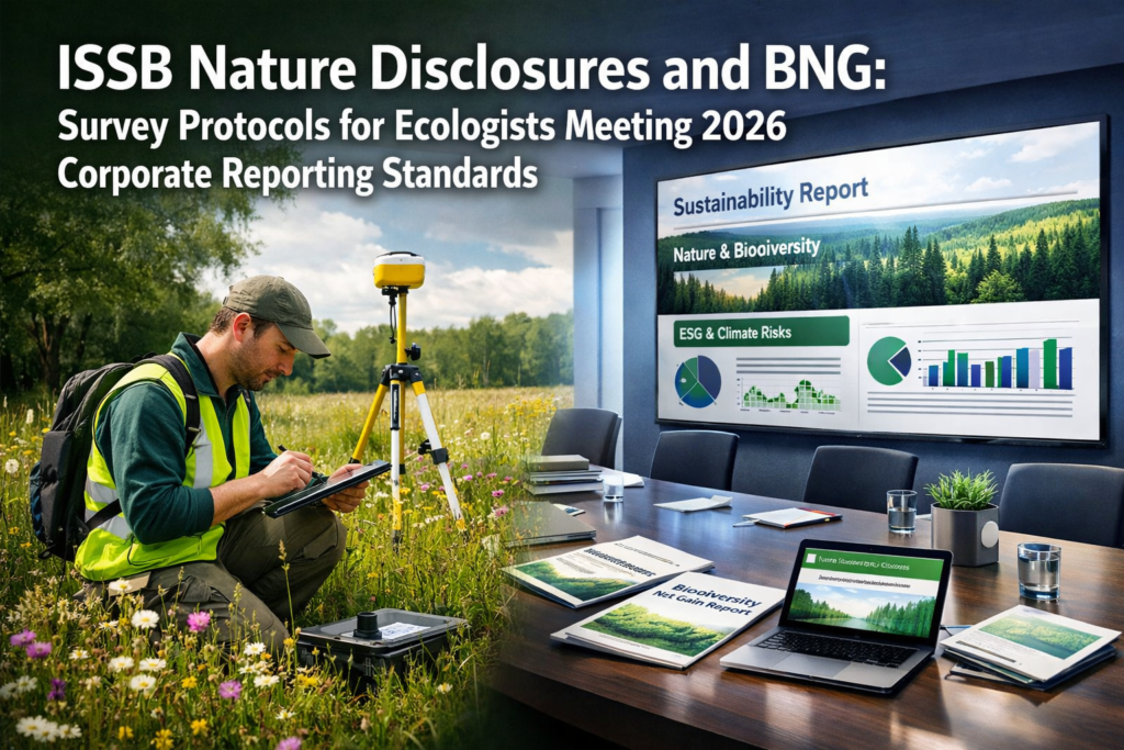 ISSB Nature Disclosures and BNG: Survey Protocols for Ecologists Meeting 2026 Corporate Reporting Standards