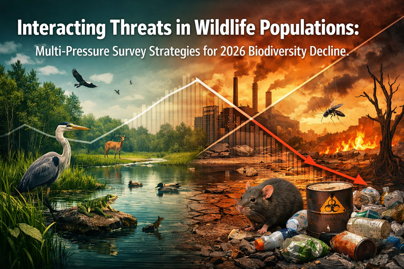 Interacting Threats in Wildlife Populations: Multi-Pressure Survey Strategies for 2026 Biodiversity Decline