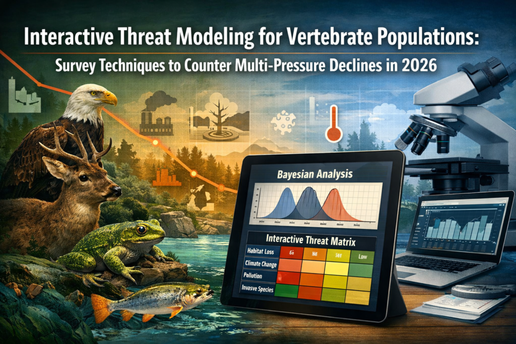Interactive Threat Modeling for Vertebrate Populations: Survey Techniques to Counter Multi-Pressure Declines in 2026
