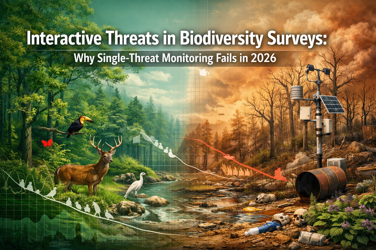 Interactive Threats in Biodiversity Surveys: Why Single-Threat Monitoring Fails in 2026