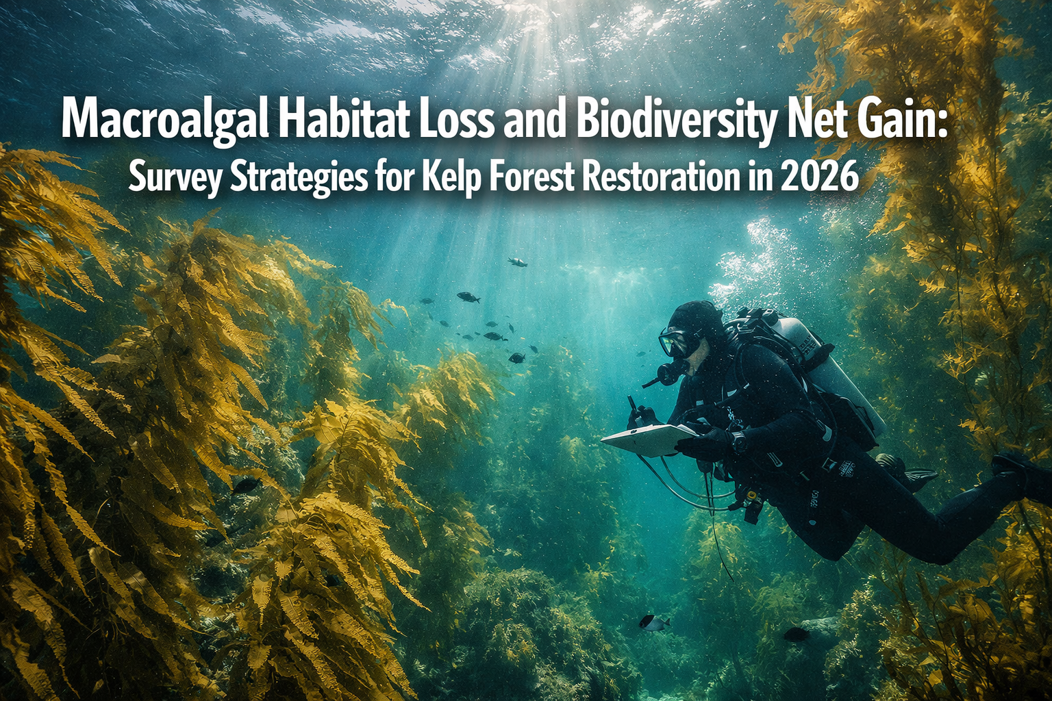 Macroalgal Habitat Loss and Biodiversity Net Gain: Survey Strategies for Kelp Forest Restoration in 2026