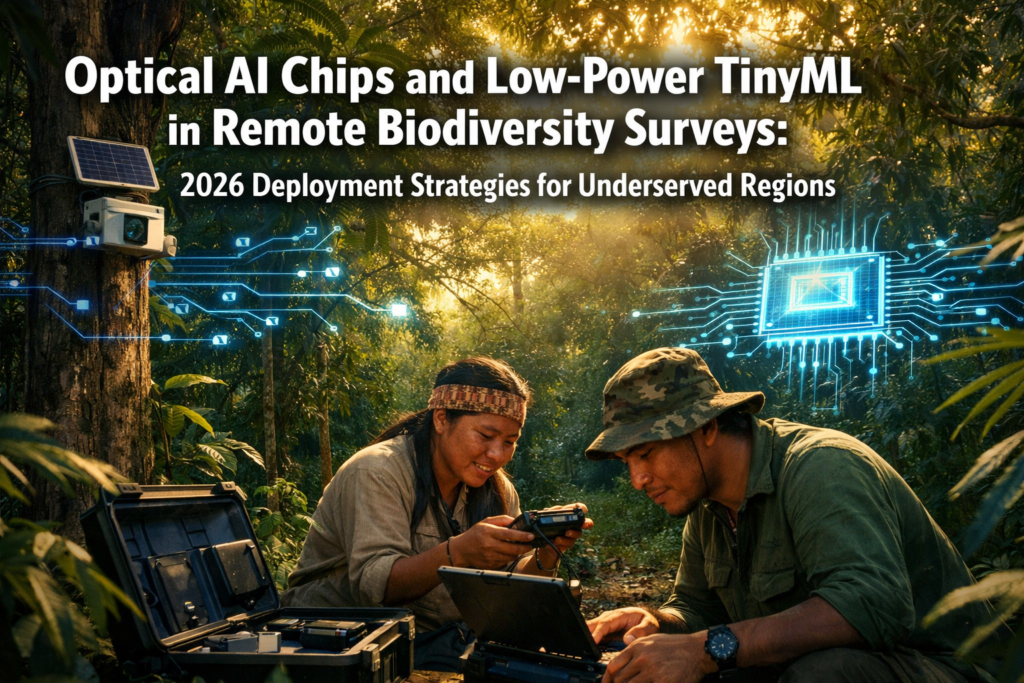Optical AI Chips and Low-Power TinyML in Remote Biodiversity Surveys: 2026 Deployment Strategies for Underserved Regions