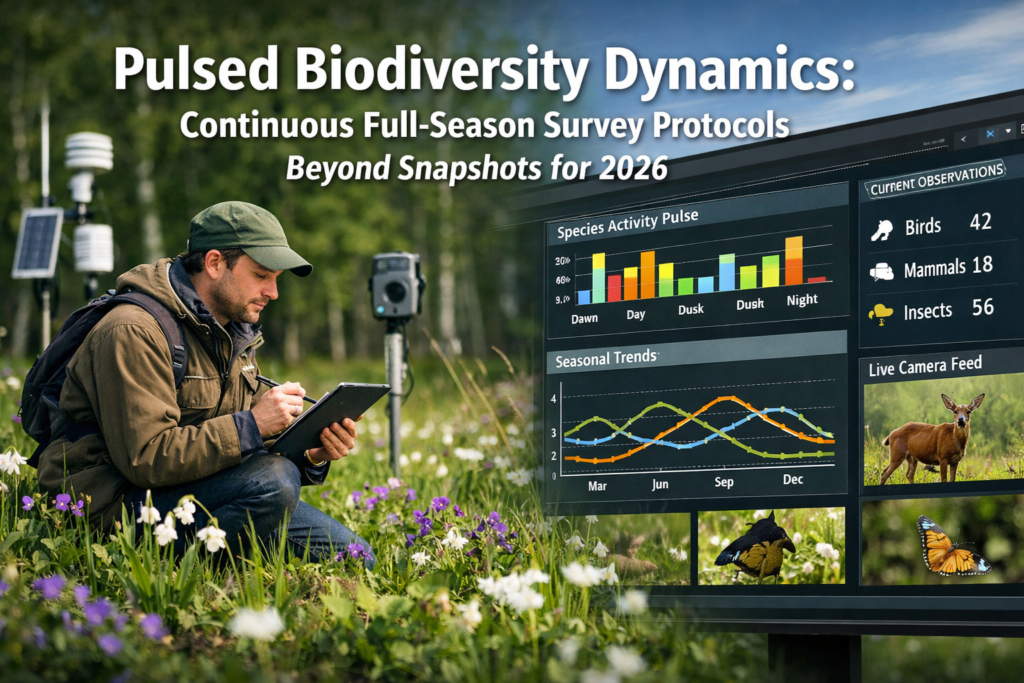 Pulsed Biodiversity Dynamics: Continuous Full-Season Survey Protocols Beyond Snapshots for 2026