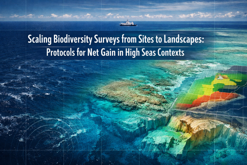 Scaling Biodiversity Surveys from Sites to Landscapes: Protocols for Net Gain in High Seas Contexts