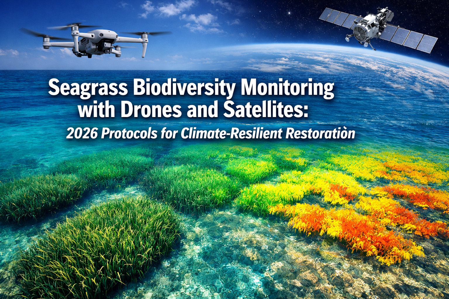Seagrass Biodiversity Monitoring with Drones and Satellites: 2026 Protocols for Climate-Resilient Restoration