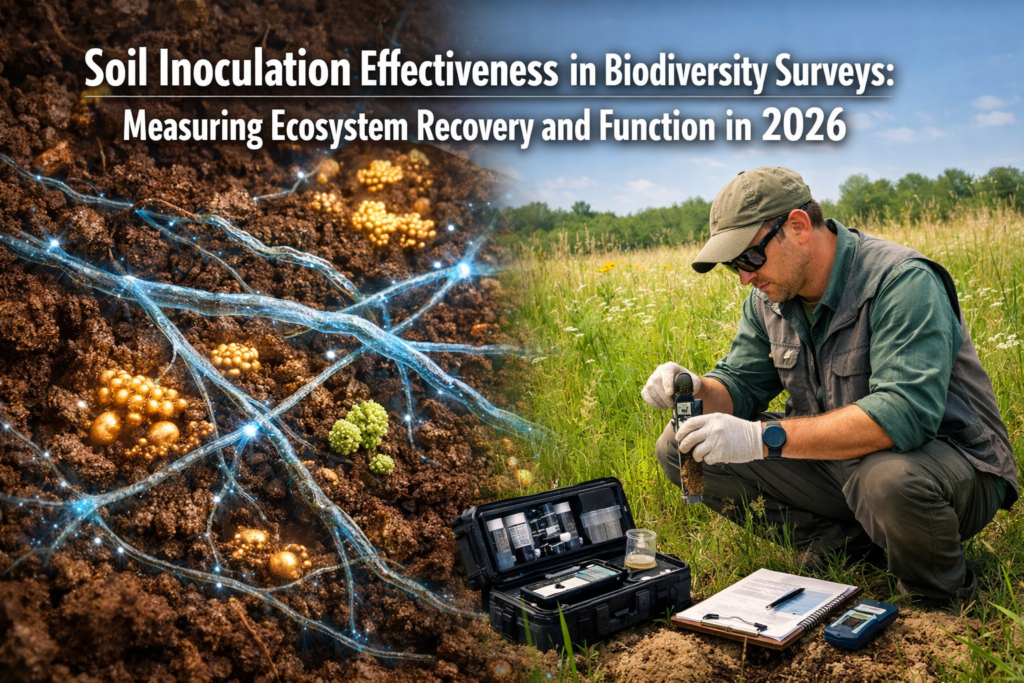 Soil Inoculation Effectiveness in Biodiversity Surveys: Measuring Ecosystem Recovery and Function in 2026