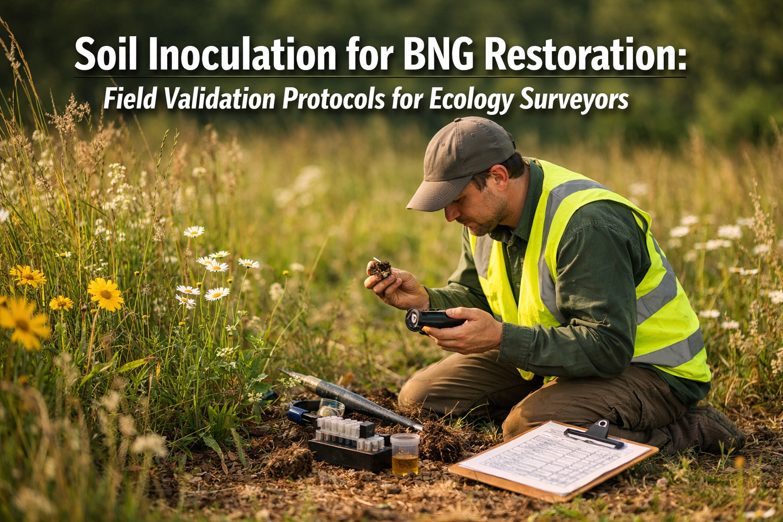 Soil Inoculation for BNG Restoration: Field Validation Protocols for Ecology Surveyors
