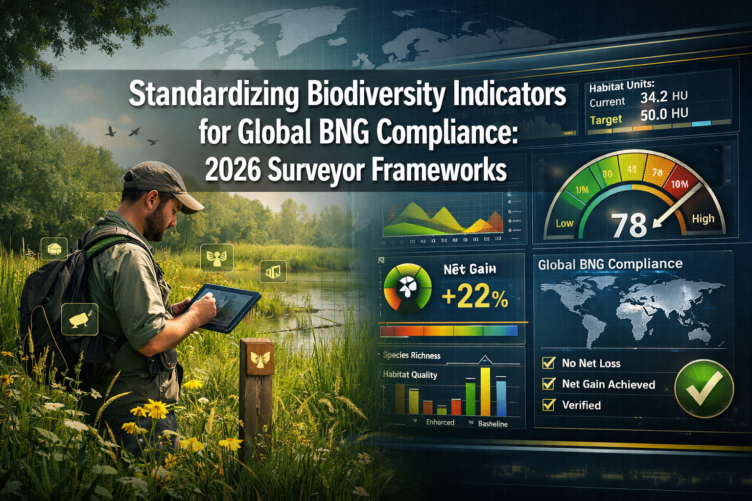 Standardizing Biodiversity Indicators for Global BNG Compliance: 2026 Surveyor Frameworks