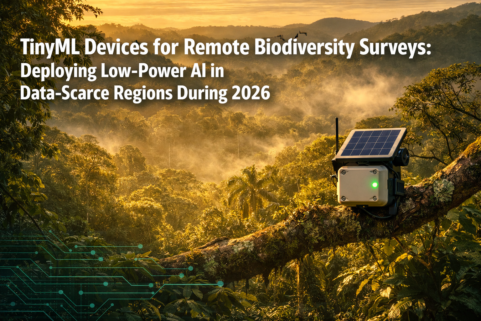 TinyML Devices for Remote Biodiversity Surveys: Deploying Low-Power AI in Data-Scarce Regions During 2026