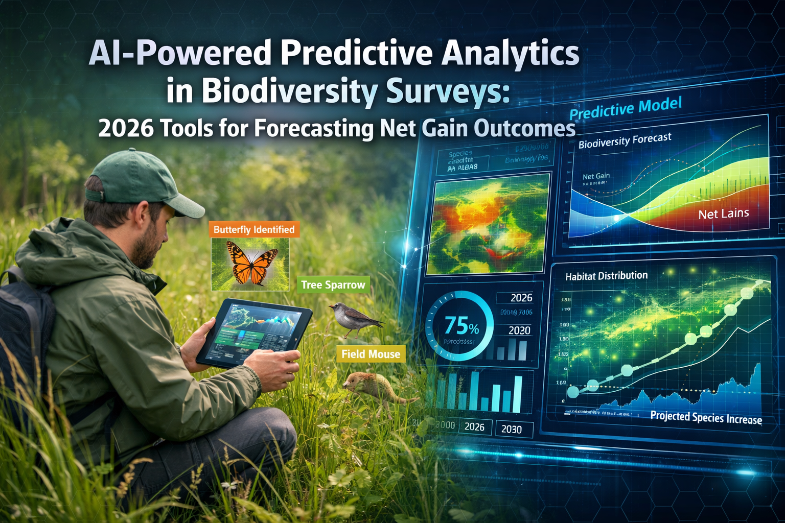 AI-Powered Predictive Analytics in Biodiversity Surveys: 2026 Tools for Forecasting Net Gain Outcomes