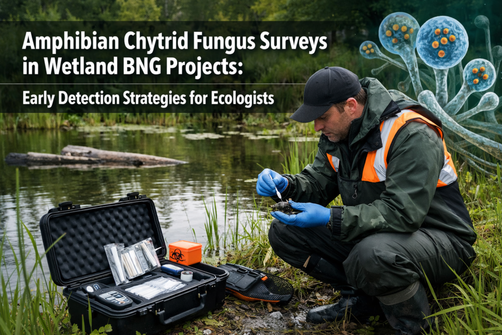 Amphibian Chytrid Fungus Surveys in Wetland BNG Projects: Early Detection Strategies for Ecologists
