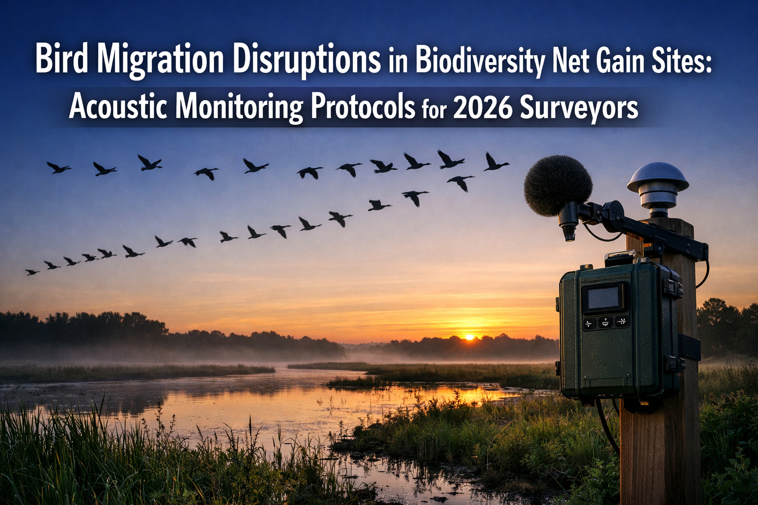 Bird Migration Disruptions in Biodiversity Net Gain Sites: Acoustic Monitoring Protocols for 2026 Surveyors