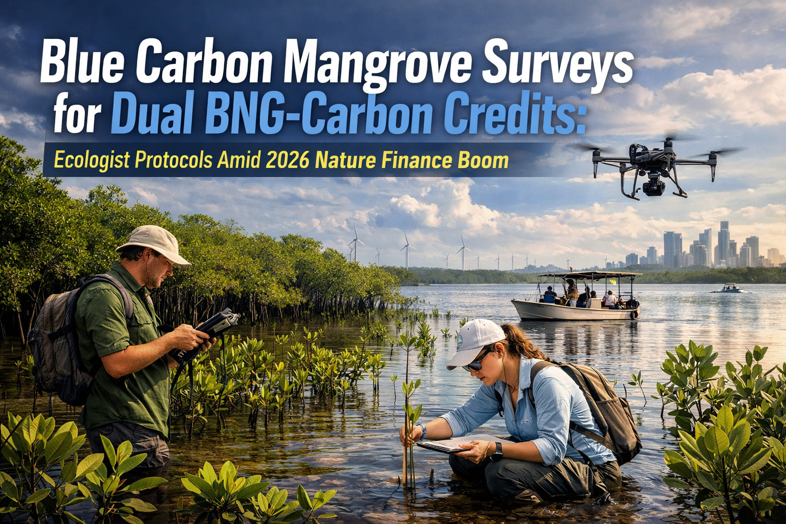 Blue Carbon Mangrove Surveys for Dual BNG-Carbon Credits: Ecologist Protocols Amid 2026 Nature Finance Boom