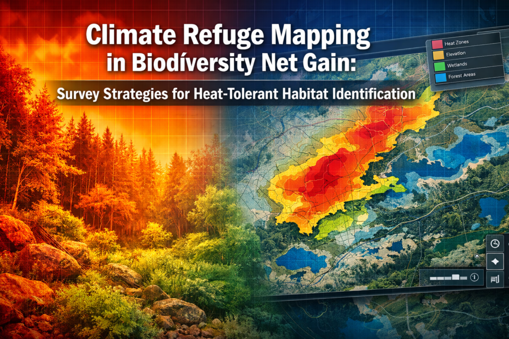 Climate Refuge Mapping in Biodiversity Net Gain: Survey Strategies for Heat-Tolerant Habitat Identification