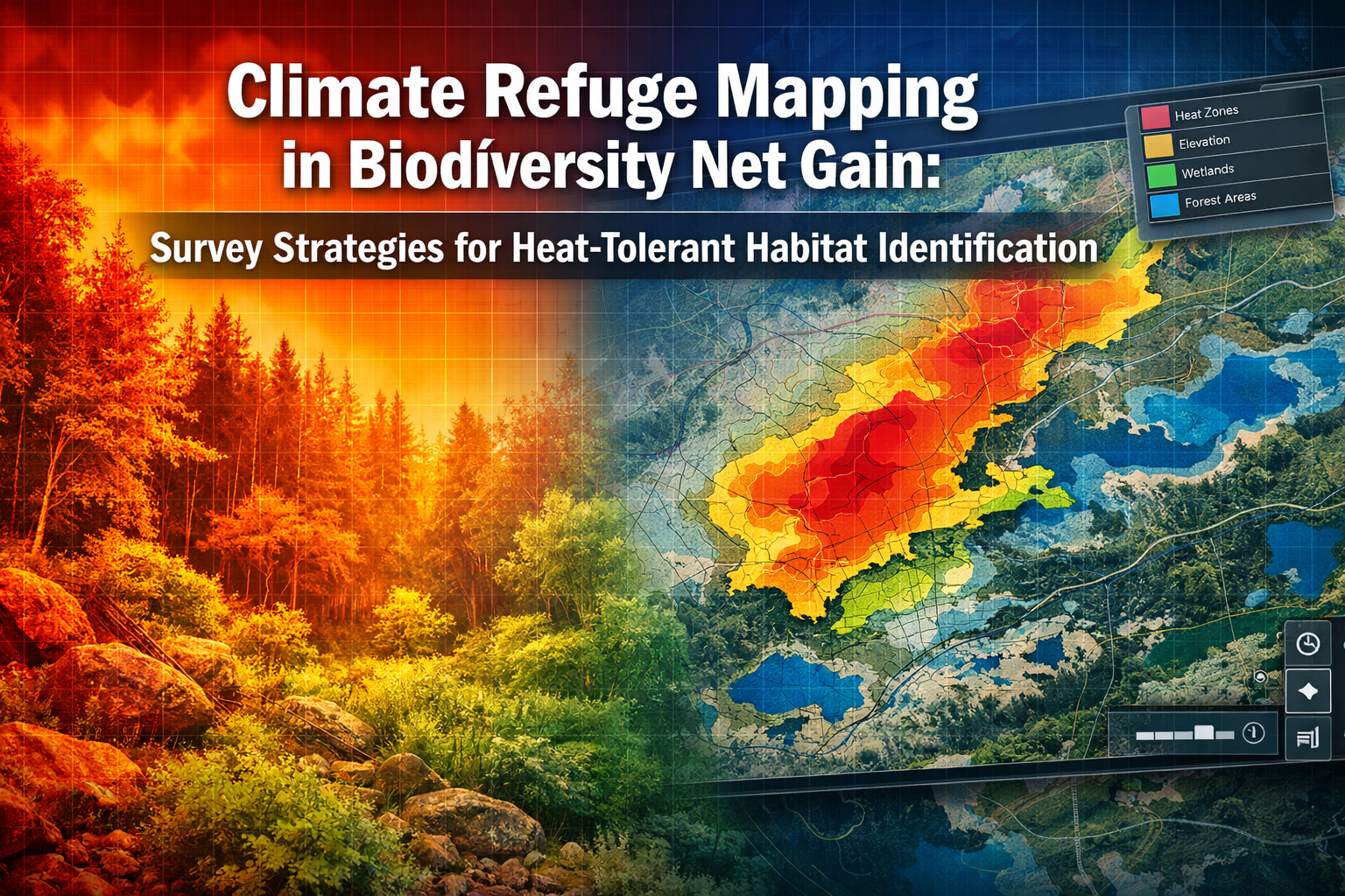 Climate Refuge Mapping in Biodiversity Net Gain: Survey Strategies for Heat-Tolerant Habitat Identification
