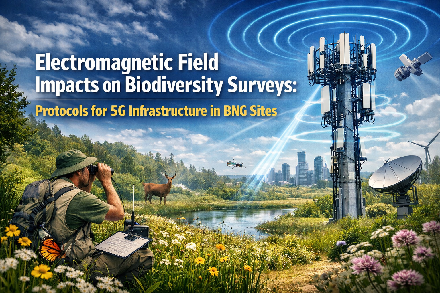 Electromagnetic Field Impacts on Biodiversity Surveys: Protocols for 5G Infrastructure in BNG Sites