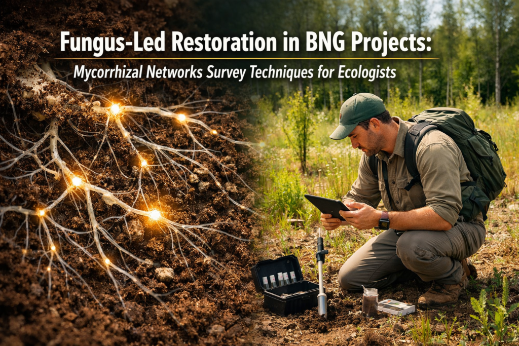 Fungus-Led Restoration in BNG Projects: Mycorrhizal Networks Survey Techniques for Ecologists