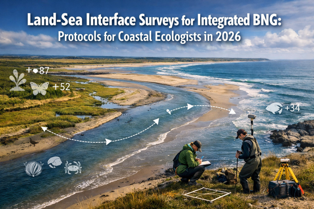 Land-Sea Interface Surveys for Integrated BNG: Protocols for Coastal Ecologists in 2026