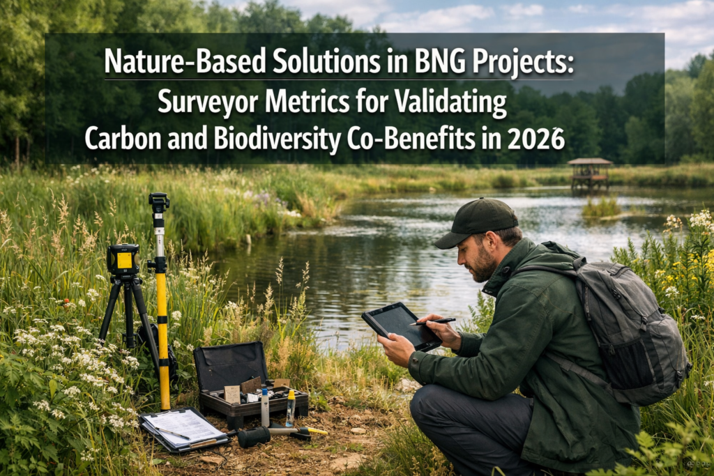 Nature-Based Solutions in BNG Projects: Surveyor Metrics for Validating Carbon and Biodiversity Co-Benefits in 2026