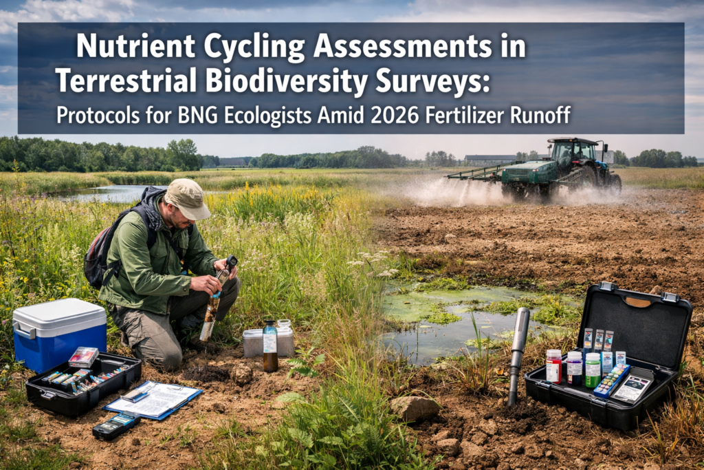 Nutrient Cycling Assessments in Terrestrial Biodiversity Surveys: Protocols for BNG Ecologists Amid 2026 Fertilizer Runoff