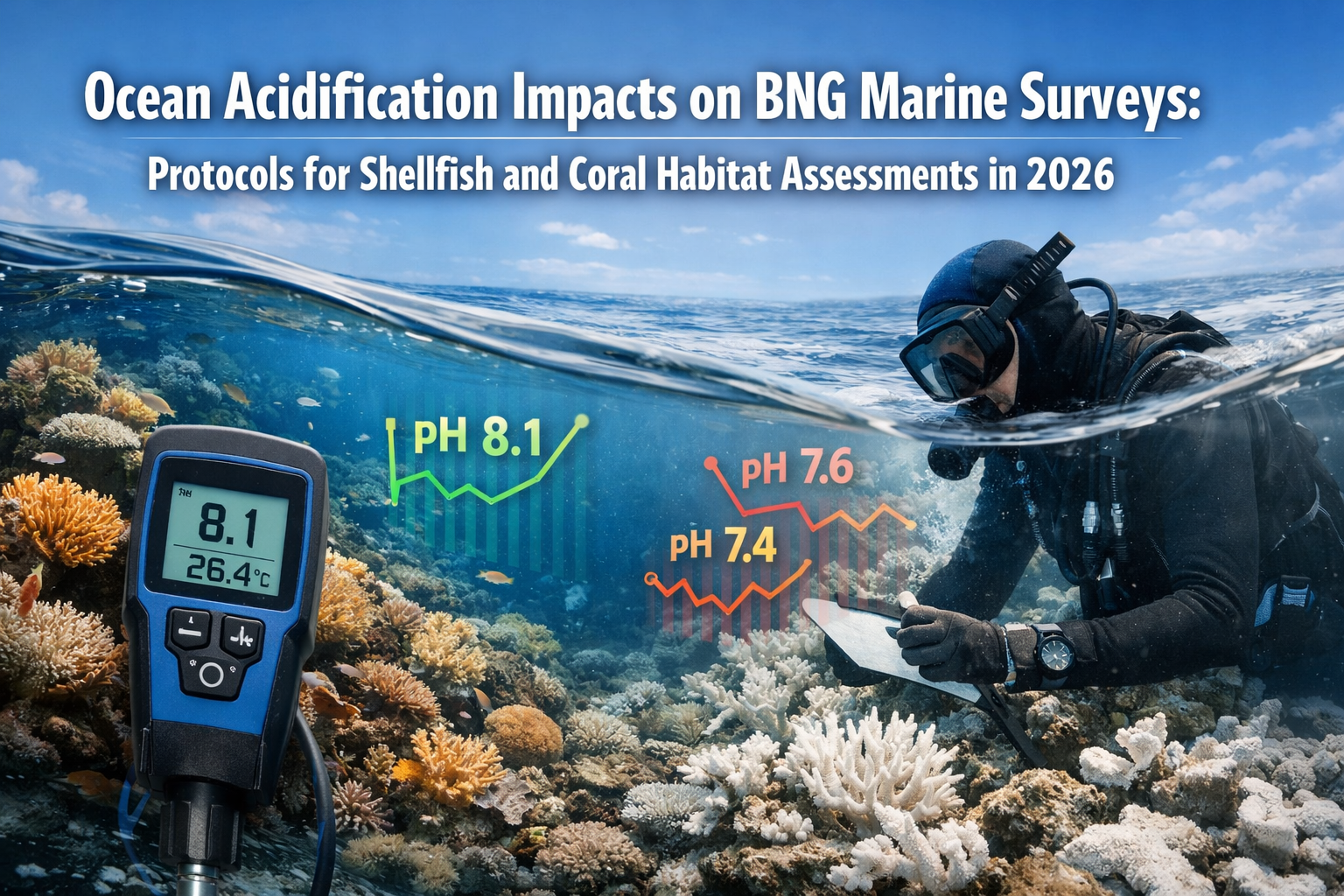 Ocean Acidification Impacts on BNG Marine Surveys: Protocols for Shellfish and Coral Habitat Assessments in 2026