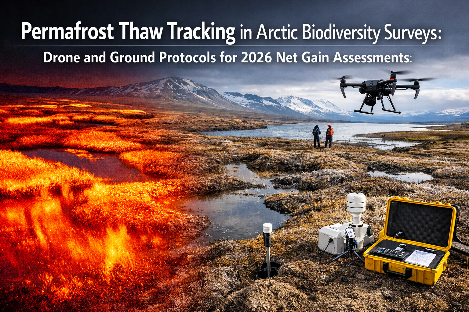 Permafrost Thaw Tracking in Arctic Biodiversity Surveys: Drone and Ground Protocols for 2026 Net Gain Assessments