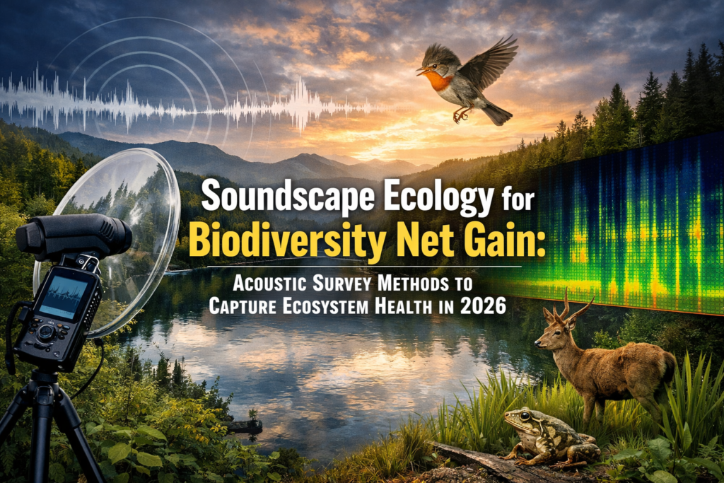 Soundscape Ecology for Biodiversity Net Gain: Acoustic Survey Methods to Capture Ecosystem Health in 2026