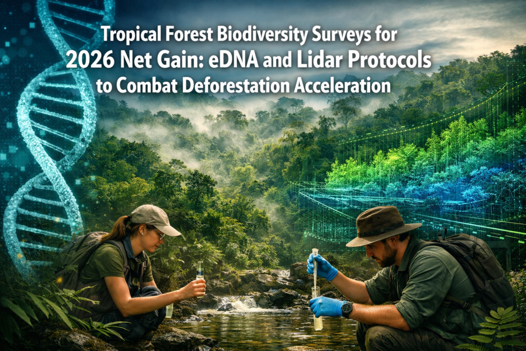 Tropical Forest Biodiversity Surveys for 2026 Net Gain: eDNA and Lidar Protocols to Combat Deforestation Acceleration
