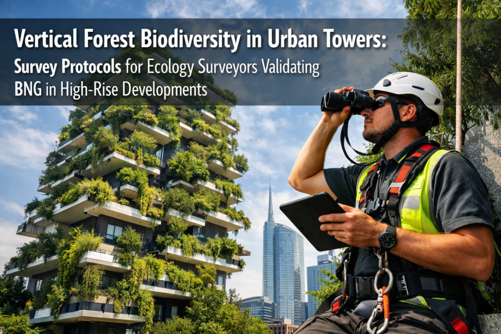 Vertical Forest Biodiversity in Urban Towers: Survey Protocols for Ecology Surveyors Validating BNG in High-Rise Developments