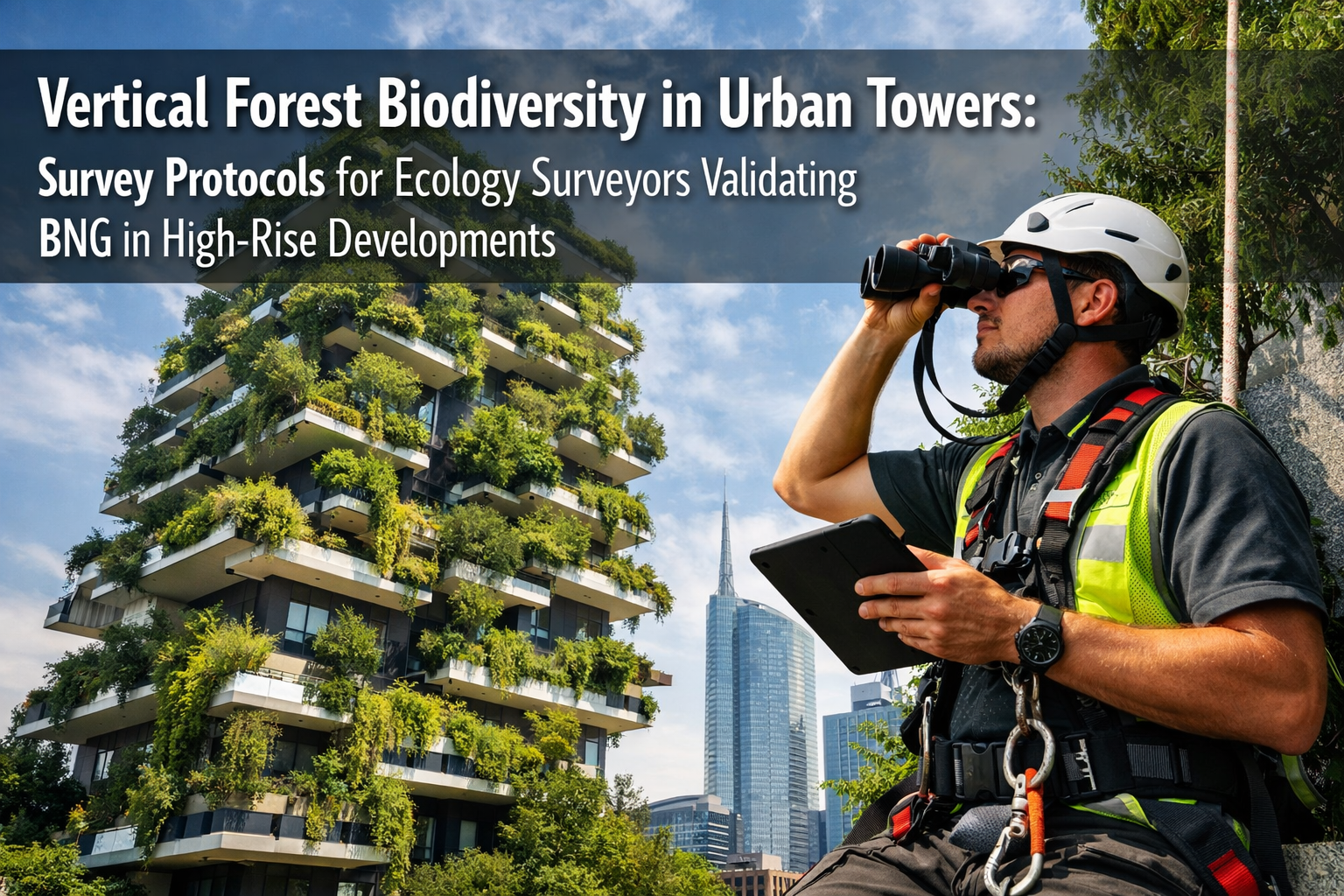 Vertical Forest Biodiversity in Urban Towers: Survey Protocols for Ecology Surveyors Validating BNG in High-Rise Developments