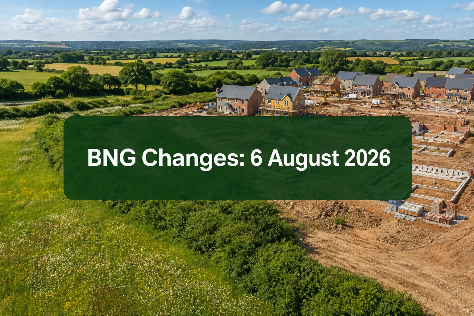 Biodiversity Net Gain Changes 6 August 2026 Developer Exemptions: What Every Developer Needs to Know