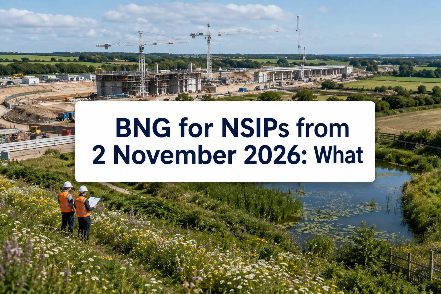 BNG for NSIPs from 2 November 2026: What Biodiversity Surveyors Must Prepare Now