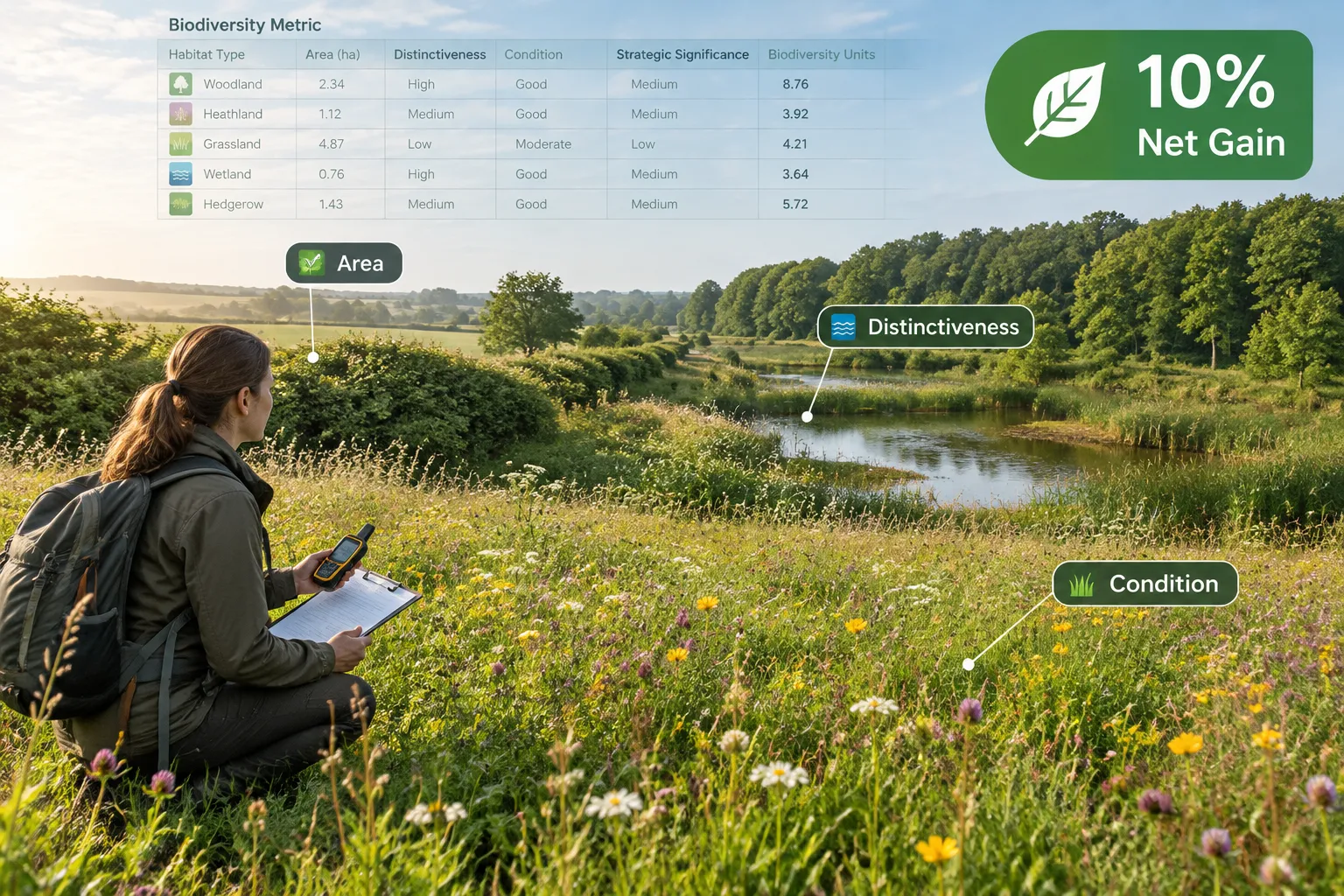 Biodiversity Net Gain for Ecologists: Practical Field Strategies to Hit the 10% Target Without Greenwashing